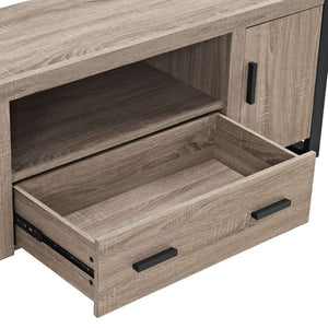 60" Urban Industrial TV Stand with Storage Cabinets & Large Drawer for Stylish Living Room Organization