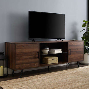 70" Industrial Metal TV Stand - Stylish Storage Solution with Urban Design for Modern Living Rooms