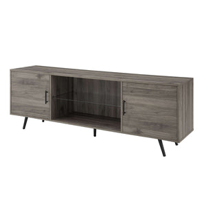 70" Industrial Metal TV Stand - Stylish Storage Solution with Urban Design for Modern Living Rooms