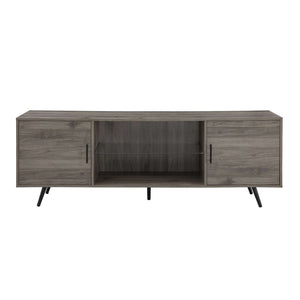 70" Industrial Metal TV Stand - Stylish Storage Solution with Urban Design for Modern Living Rooms