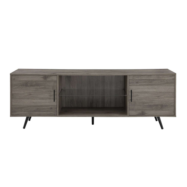 70" Industrial Metal TV Stand - Stylish Storage Solution with Urban Design for Modern Living Rooms