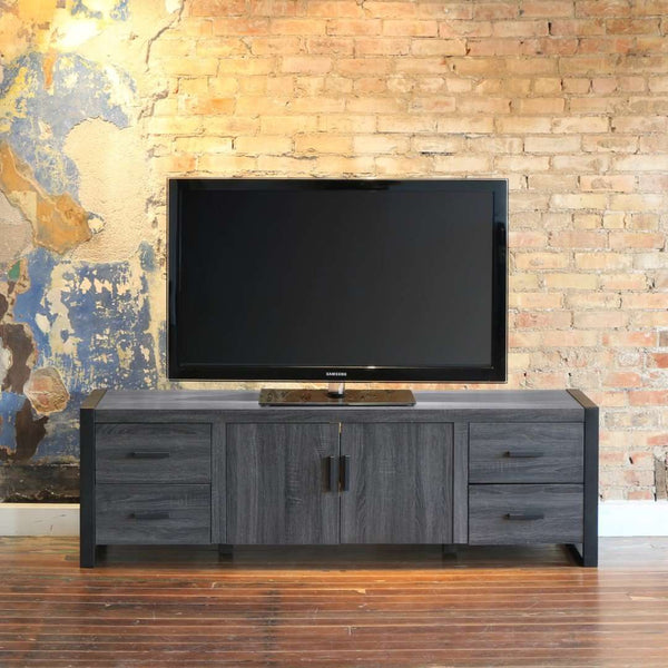 70" Industrial Metal TV Stand - Stylish Storage Solution with Urban Design for Modern Living Rooms