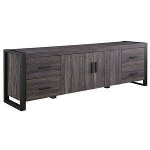 70" Industrial Metal TV Stand - Stylish Storage Solution with Urban Design for Modern Living Rooms