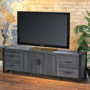 70" Industrial Metal TV Stand - Stylish Storage Solution with Urban Design for Modern Living Rooms