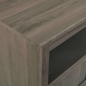 70" TV Console - Modern Transitional Design with Glass Doors, Soft Close Hinges, Adjustable Shelves