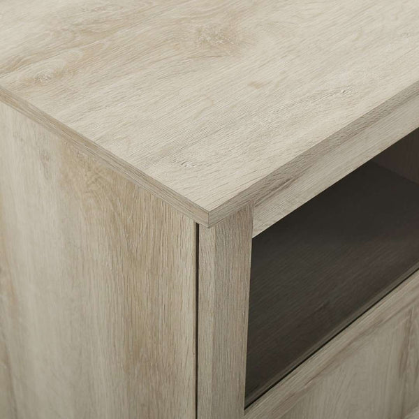 70" TV Console - Modern Transitional Design with Glass Doors, Soft Close Hinges, Adjustable Shelves