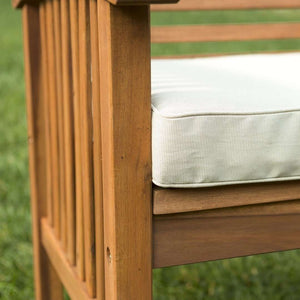 Acacia Outdoor Patio Chairs Set of 2 - Stylish, Weather-Resistant Seating with Plush Cushions