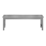 Acacia Wood Patio Dining Bench - Grey Wash