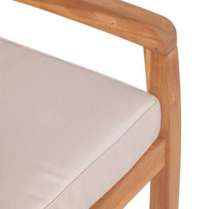 Acacia Wood X-Back Outdoor Chairs Set of 2 with Plush Cushions - Stylish Patio Seating for Relaxation