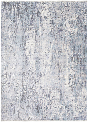Wonder WAM-2305 Modern Viscose, Polyester Rug WAM2305-9126 Bright Blue, Sky Blue, Navy, Medium Gray, Charcoal, Dark Purple, Ivory 80% Viscose, 20% Polyester 9' x 13'1"