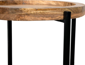 Porter Designs Camden Solid Wood Transitional End Table Natural 05-215-08-4016