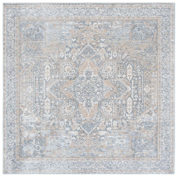 Safavieh Webster 320 Power Loomed 75% Polyester + 25% Viscose Transitional Rug WBS320G-7SQ