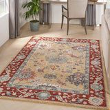 Nourison Parisa PSA07 French Country Machine Made Loom-woven Indoor Area Rug Gold Brick 5'3" x 7'5" 99446858795