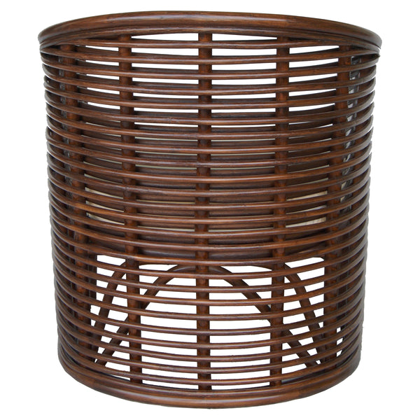 Knox Rattan Tub Chair – Coastal Modern Elegance with Earth Tone Brown and Easy-Clean Cotton Cushion