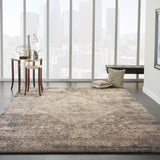 Nourison Kathy Ireland Moroccan Celebration KI3M2 Farmhouse & Country Machine Made Power-loomed Indoor Area Rug Grey/Slate 7'10" x 10'6" 99446712455