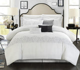 Grace White Queen - 12 Piece Comforter Set