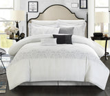 Grace White King - 8 pcs Comforter Set