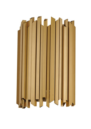 Bethel Gold Wall Sconce in Stainless Steel