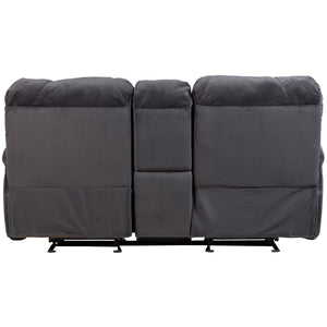 Porter Designs Ramsey Triple Power seat Transitional Reclining Console Love Gray 03-112C-02-6014A