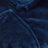 Pedra Navy Flannel Fleece Wrap Set