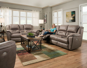 Southern Motion Pandora 751-61P,78P Transitional  Power Headrest Sofa and Loveseat 751-61P, 78P 276-17