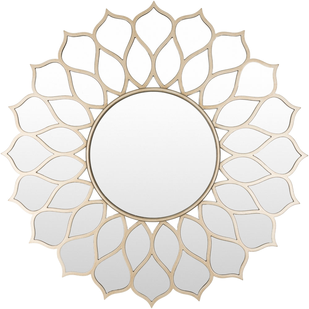 Wildflower WFR-001 Modern Manufactured Wood Mirror WFR001-3939  Manufactured Wood, Manufactured Wood 39"H x 39"W