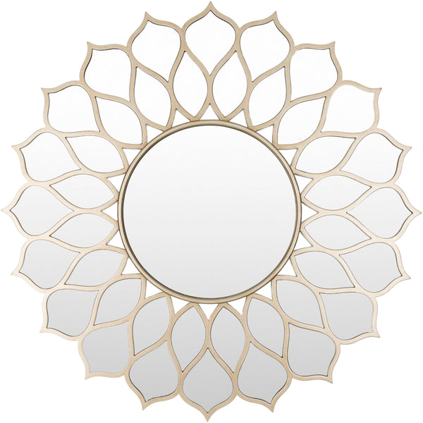 Wildflower WFR-001 Modern Manufactured Wood Mirror WFR001-3939  Manufactured Wood, Manufactured Wood 39"H x 39"W