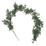 Wallsten 4.5-foot Snowberry Artificial Garland, Green and White Noble House