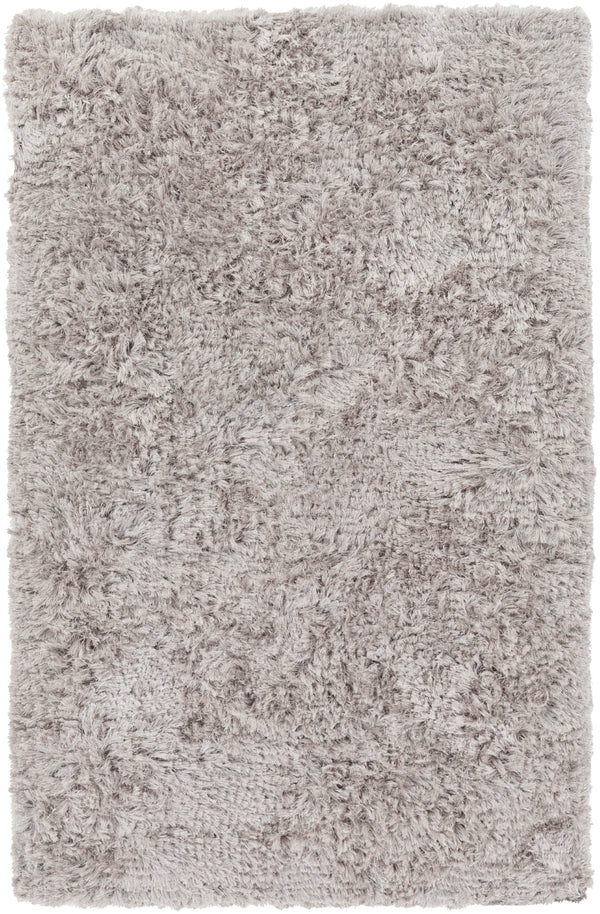 Whisper WHI-1003 Modern Polyester Rug WHI1003-58 Light Gray 100% Polyester 5' x 8'