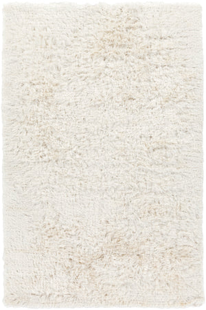 Whisper WHI-1005 Modern Polyester Rug WHI1005-58 Cream 100% Polyester 5' x 8'