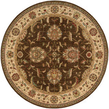 Nourison Living Treasures LI04 Persian Machine Made Loomed Indoor only Area Rug Brown 5'10" x ROUND 99446673978