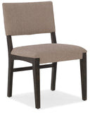 Hooker Furniture - Set of 2 - Miramar - Point Reyes Transitional Miramar Point Reyes Sandro Side Chair in Oak Solids and Quarter Flaky Oak Veneers with Fabric 6201-75410-MULTI