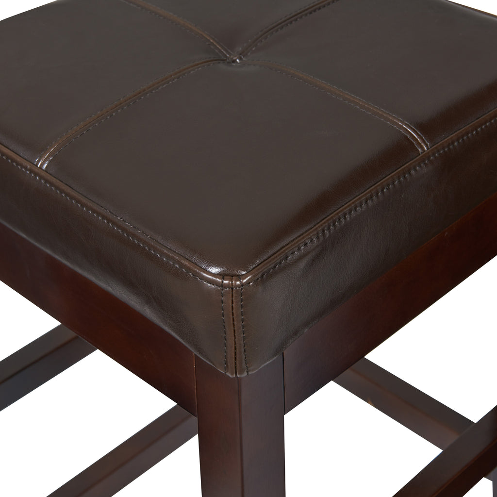 Valencia Backless Bicast Leather Counter Stool