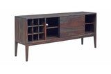 Porter Designs Fall River Solid Sheesham Wood Contemporary Sideboard Gray 07-117-30-4436