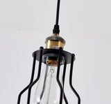 Bethel Black Single Pendant Lighting in Metal