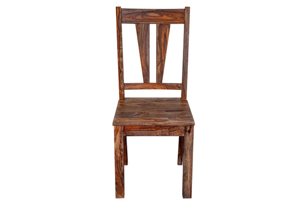 Porter Designs Kalispell Solid Sheesham Wood Natural Dining Chair Natural 07-116-02-PDU106H-1