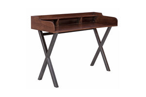 Porter Designs Welland Solid Mango Wood Modern Desk Gray 10-190-03-1117