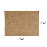 Shorey 5'3" x 7' Indoor/Outdoor Area Rug, Natural Noble House