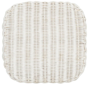 Safavieh Percy Counter Stool Wicker White Distress Rattan NC Coating Mango WIK6501A 889048264267