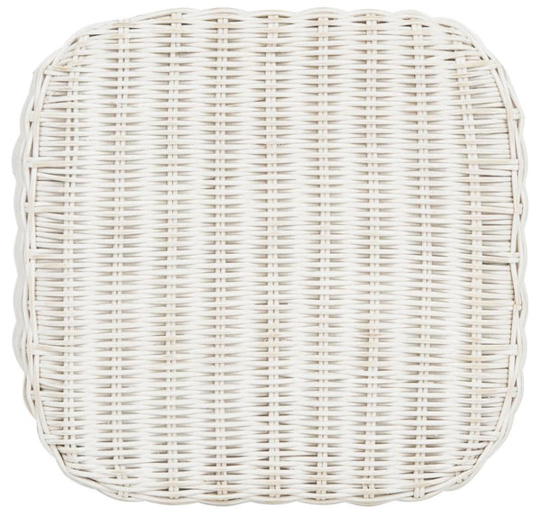 Safavieh Percy Counter Stool Wicker White Distress Rattan NC Coating Mango WIK6501A 889048264267
