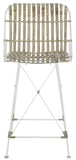 Safavieh - Set of 2 - Minerva Counter Stool Wicker White Wash Rattan NC Coating Kubu Iron WIK6509C-SET2 889048270336