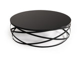 VIG Furniture Modrest Wixon Modern Black Round Coffee Table VGEWF1139AA