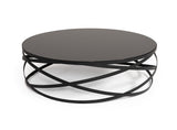 VIG Furniture Modrest Wixon Modern Black Round Coffee Table VGEWF1139AA