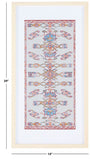 Safavieh Khadijah 29" Blue/Orange Framed Textile Wall Art WLA1001A