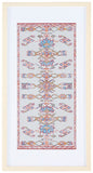 Safavieh Khadijah 29" Blue/Orange Framed Textile Wall Art WLA1001A