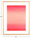 Safavieh Legally Pink, 16 X 20 Inch, Hot Pink/Blush, Framed Wall Art Hot Pink / Blush Pink Paper / Polystyrene Frame / Perpex Glass WLA2037A