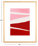 Safavieh Paint The Town Pink, 16 X 20 Inch, Raspberry Red/Pink, Framed Wall Art Raspberry Red / Pink Paper / Polystyrene Frame / Perpex Glass WLA2042A