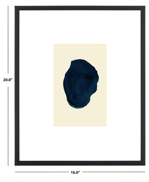 Safavieh Fairy Fingerprint, 16 X 20 Inch, Antique Ivory/Navy, Framed Wall Art Antique Ivory / Navy Paper / Polystyrene Frame / Perpex Glass WLA2047A