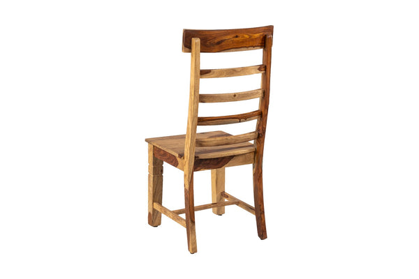 Porter Designs Taos Solid Sheesham Wood Ladderback Natural Dining Chair Natural 07-196-02-9017-1