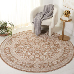 Safavieh Willow 101 Transitional Power Loomed Rug Light Brown / Ivory WLO101T-9